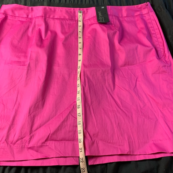 COPY - NWT Lane Bryant plus size fushia magenta stretchy pencil skirt Size 26 - Picture 10 of 12